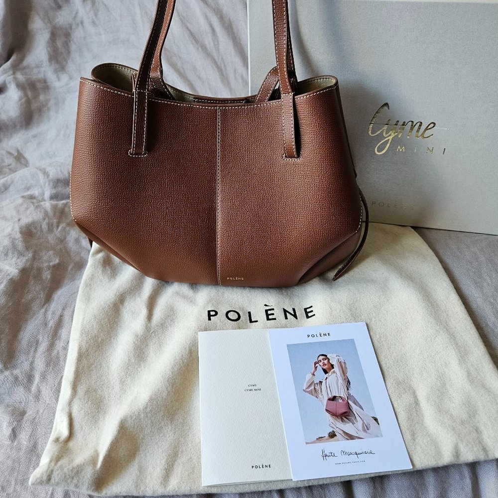 Polene Cyme Mini in Cognac